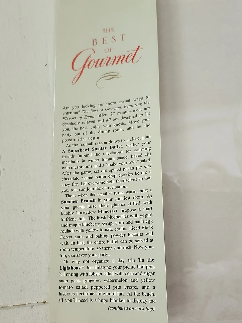 The Best Of Gourmet 1999 Flavors Of Spain Hard Cover Cookbook